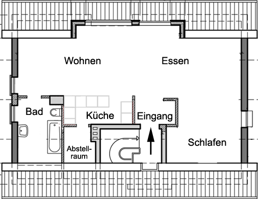 Ferienwohnung Niemannsweg 8 Grundriss